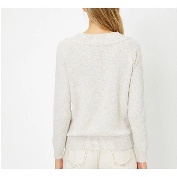 NEW KOTON V-Neck Sweater Long Sleeve Pullover Knit Casual Soft Comfy Top- M Y2K - Picture 4 of 8